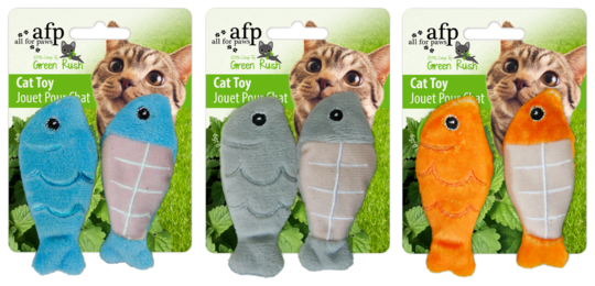 Set două jucării "pestisor" cu iarba mâței AFP